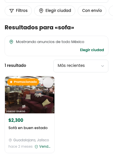Filtra por ciudad y precio